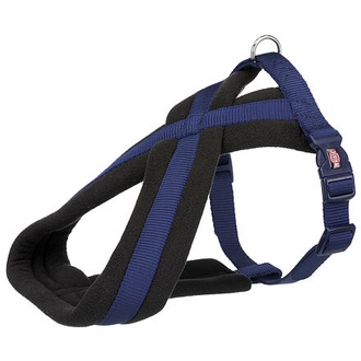 Papírenské zboží - Nylonový postroj PREMIUM podšitý - indigo M-L:hruď:50-90cm/25mm