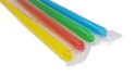 Papírenské zboží - Słomki plastikowe BUBBLE TEA 12x210mm mix [250 szt.] (wielokrotnego użytku)