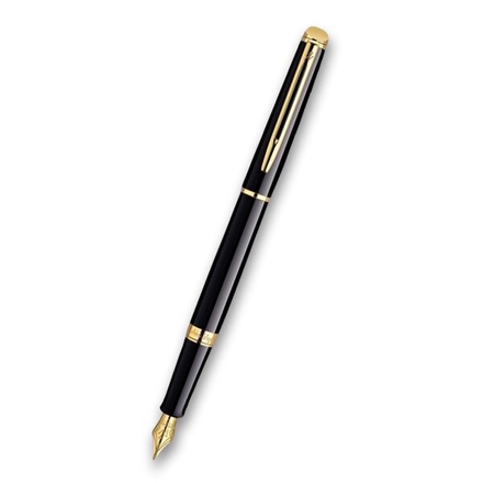 Papírenské zboží - Waterman Hémisphere Black Lacquer GT hrot M