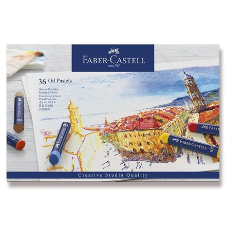 Papírenské zboží - Pastely olejové, papírová krabička 36 ks Faber-Castell 127036