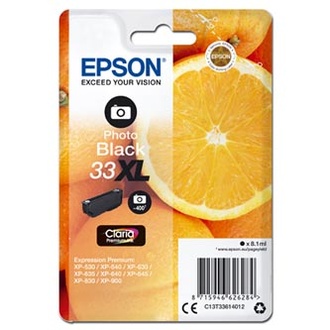 Papírenské zboží - Epson originální ink C13T33614012, T33XL, photo black, 8,1ml, Epson Expression Home a Pre