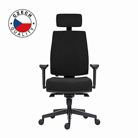 Papírenské zboží - Powerton Kancelářské ergonomické křeslo Jana, Černé