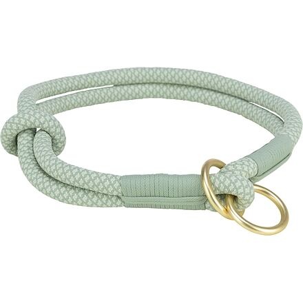 Papírenské zboží - Soft Rope kulatý polostahovací obojek, šalvěj/máta M: 45 cm/ 10 mm