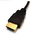 Papírenské zboží - Kabel HDMI M- HDMI (micro) M, High Speed, 2m, pozłacane złącza, czarny