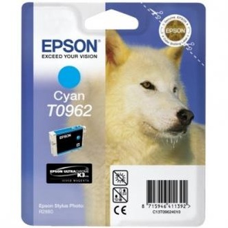 Papírenské zboží - Epson originální ink C13T09624010, cyan, 13ml, Epson Stylus Photo R2880