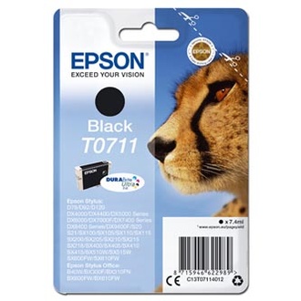 Papírenské zboží - Epson originální ink C13T07114012, black, 7,4ml, Epson D78, DX4000, DX4050, DX5000, DX505