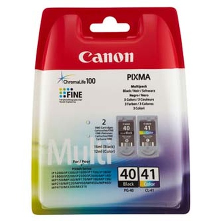 Papírenské zboží - Canon originální ink PG40/CL41 multipack, black/color, blistr s ochranou, 16,9ml, 0615B05