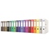 Papírenské zboží - Segregator dźwigniowy Rainbow, pomarańczowy, 75 mm, A4, PP/karton, DANAU