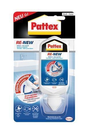 Papírenské zboží - Obnovovač silikonu "Pattex Re-New", bílá, 80 ml, HENKEL